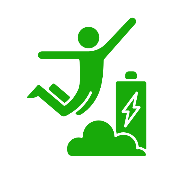 An icon representing increased productivity.